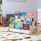 Curved Wooden Bookshelf in Multiple Sizes – Elegant Wave Design