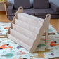 Curved Wooden Bookshelf in Multiple Sizes – Elegant Wave Design