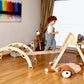 Montessori Climbing Set (3 Pieces)| Pikler Triangle, Climbing Arch &