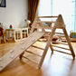 Montessori Climbing Set (3 Pieces)| Pikler Triangle, Climbing Arch &